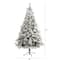 7ft. Pre-Lit White River Mountain Pine Artificial Christmas Tree, Clear LED Lights